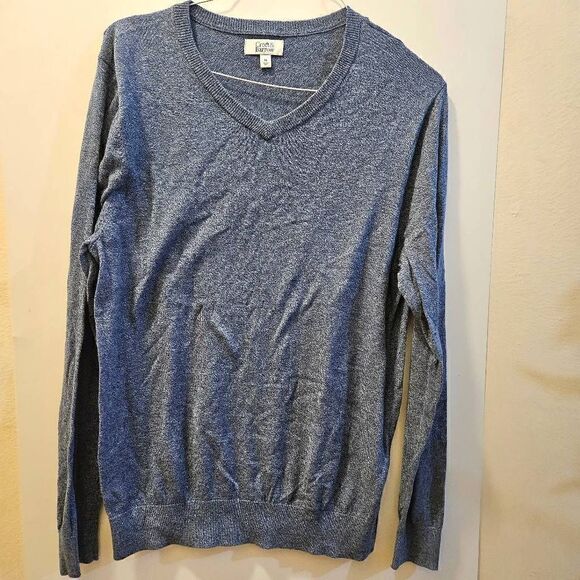 croft & barrow Other - Croft and Barrow Men Long Sleeve Blue V neck Sweater Size M